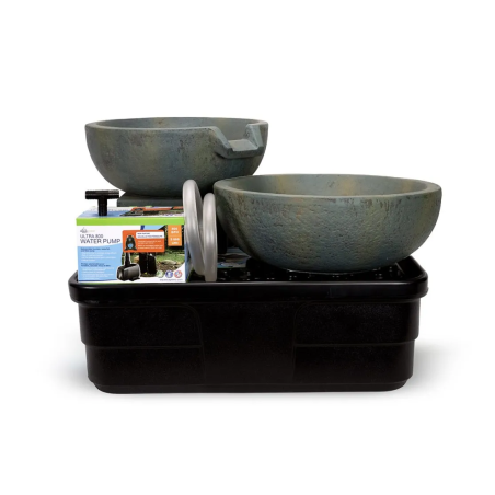 Aquascape Spillway Bowl And Basin Fountain Kit – Patina – 19″/21″ Dia