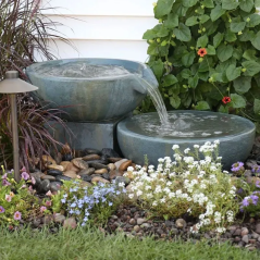 Aquascape Spillway Bowl And Basin Fountain Kit – Patina – 19″/21″ Dia