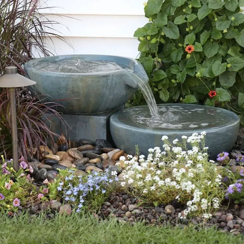 Aquascape Spillway Bowl And Basin Fountain Kit – Patina – 19″/21″ Dia