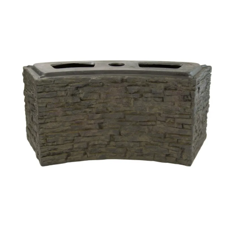 Aquascape Stacked Slate Wall Base – Curved – 13″ H
