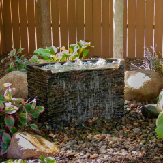 Aquascape Stacked Slate Wall Base – Curved – 13″ H