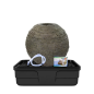 Stacked Slate Sphere Fountain Kit – 32″ Dia