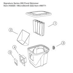 Aquascape Signature Series 200 / Microskim (G2) Pond Skimmer Brush Cartridge